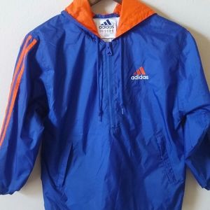 Adidas Womens small windbreaker retro track hood